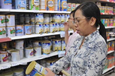 Mặt hàng sữa cho trẻ em giảm giá từ 0,3- 26,37%